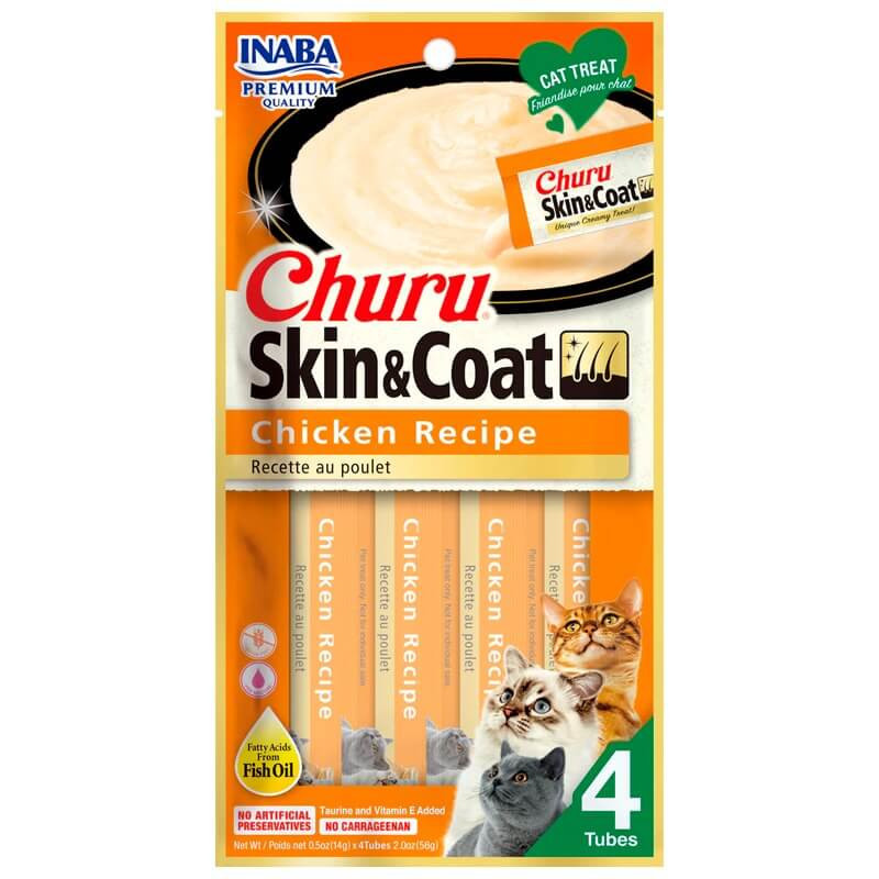 Churu Skin Coat Pollo 4 unidades