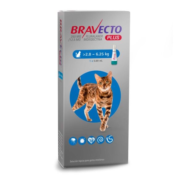 Bravecto Plus Gato 2.8 6.25kg