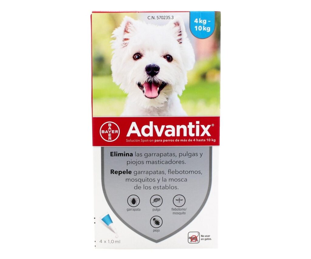 Pipeta Advantix Perro - 4 a 10 kgs.