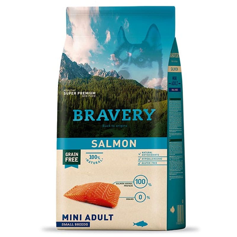 Inicio 8 Bravery Dog Salmon Mini Adult 2kg